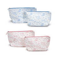 Animal Toile Set of 2 Quilted Multipurpose Pouches