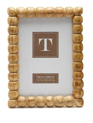 Hand-Carved Bobbin Photo Frame