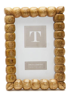 Hand-Carved Bobbin Photo Frame