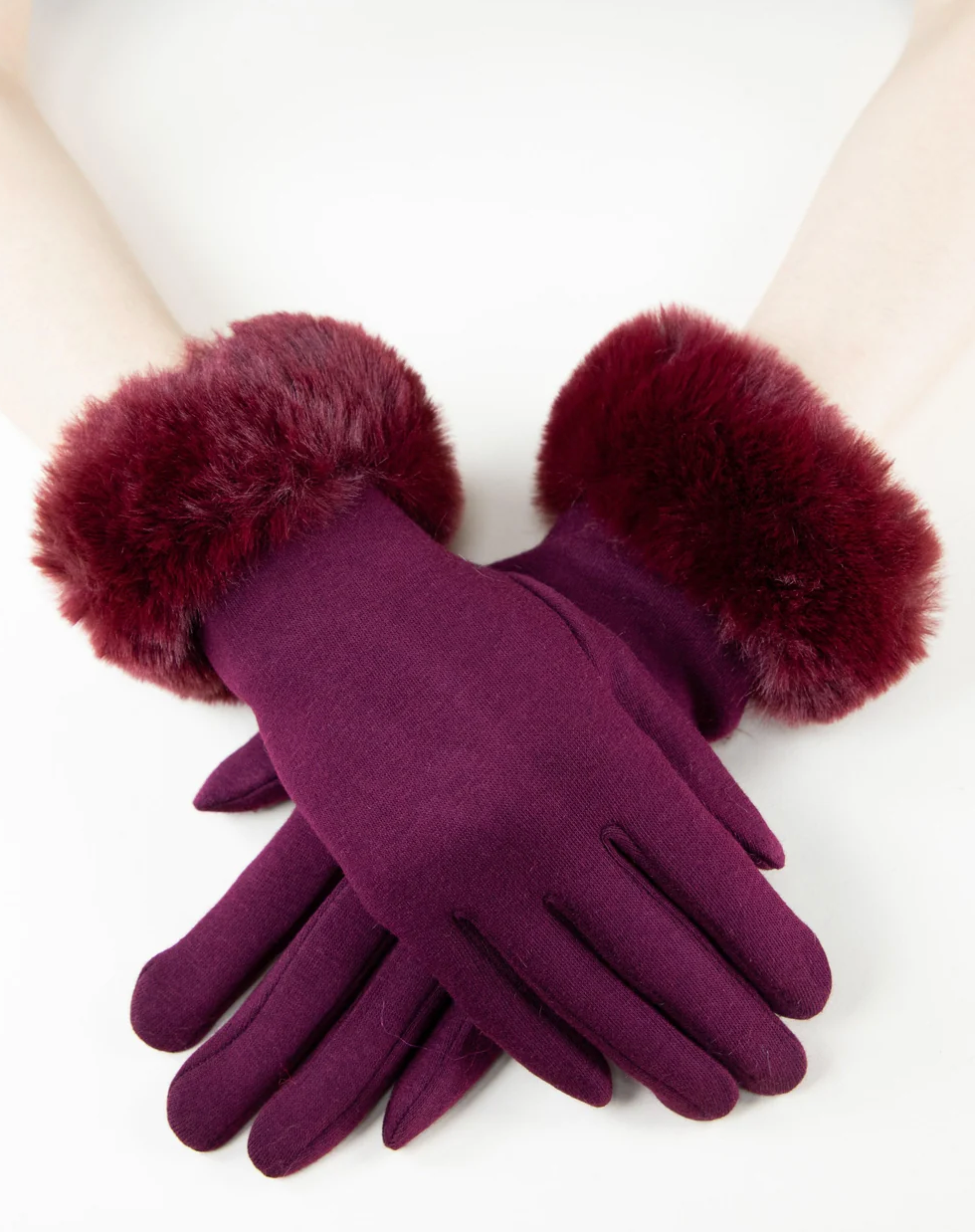 Faux Fur Cuff Gloves