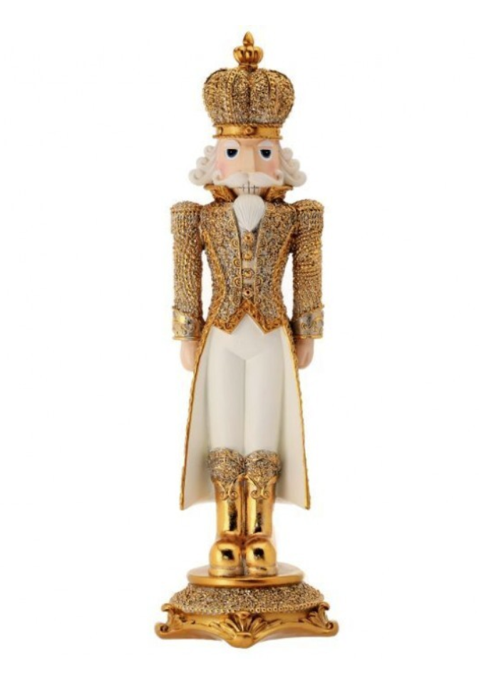 18" RESIN DIAMOND OPULENT NUTCRACKER