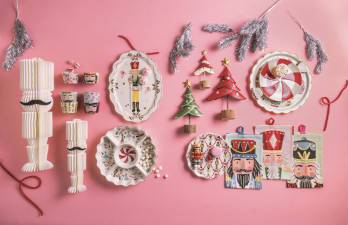 Christmas Candy Platter Set
