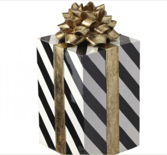 14" RESIN GIFT PACKAGE W/BOW