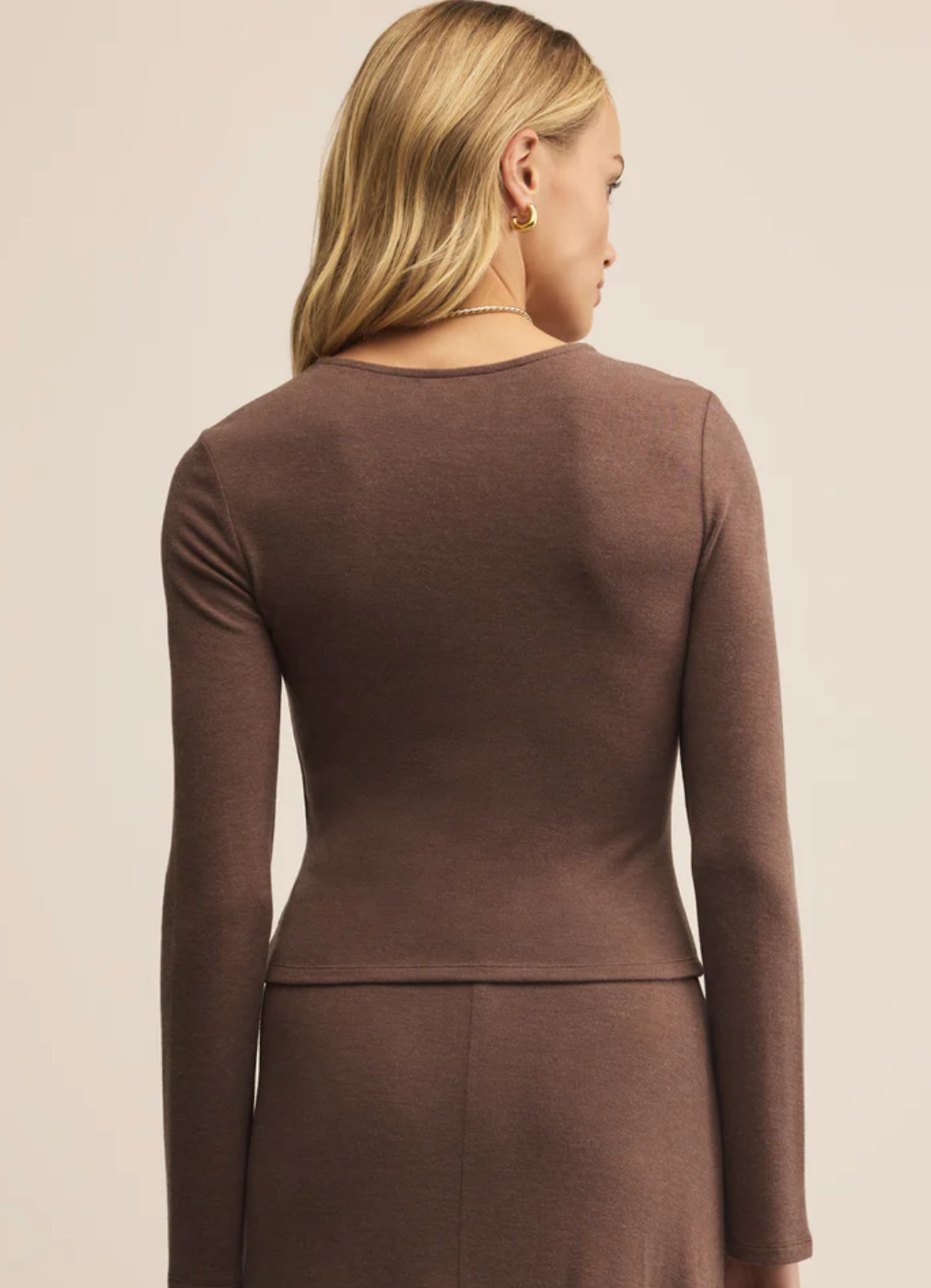 Demure Cropped Long Sleeve