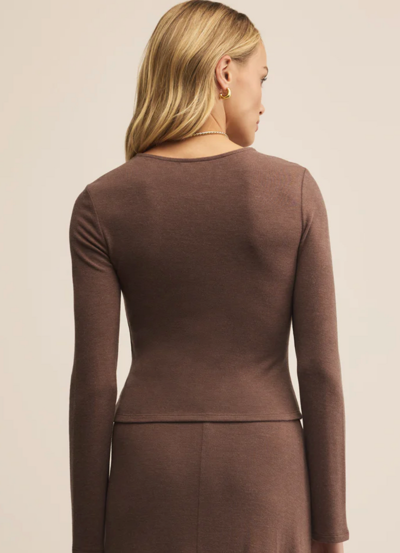 Demure Cropped Long Sleeve