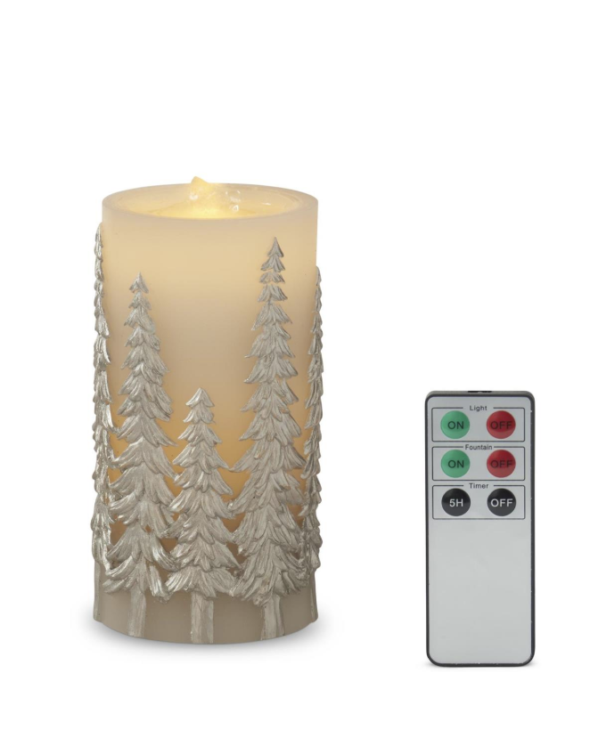 Trees/LED/Water/Candle/Timer/Remote