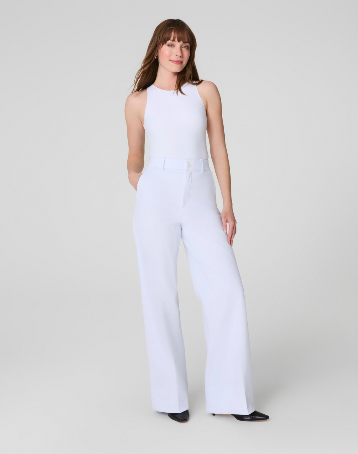 Stretch Twill Wide Leg Pant