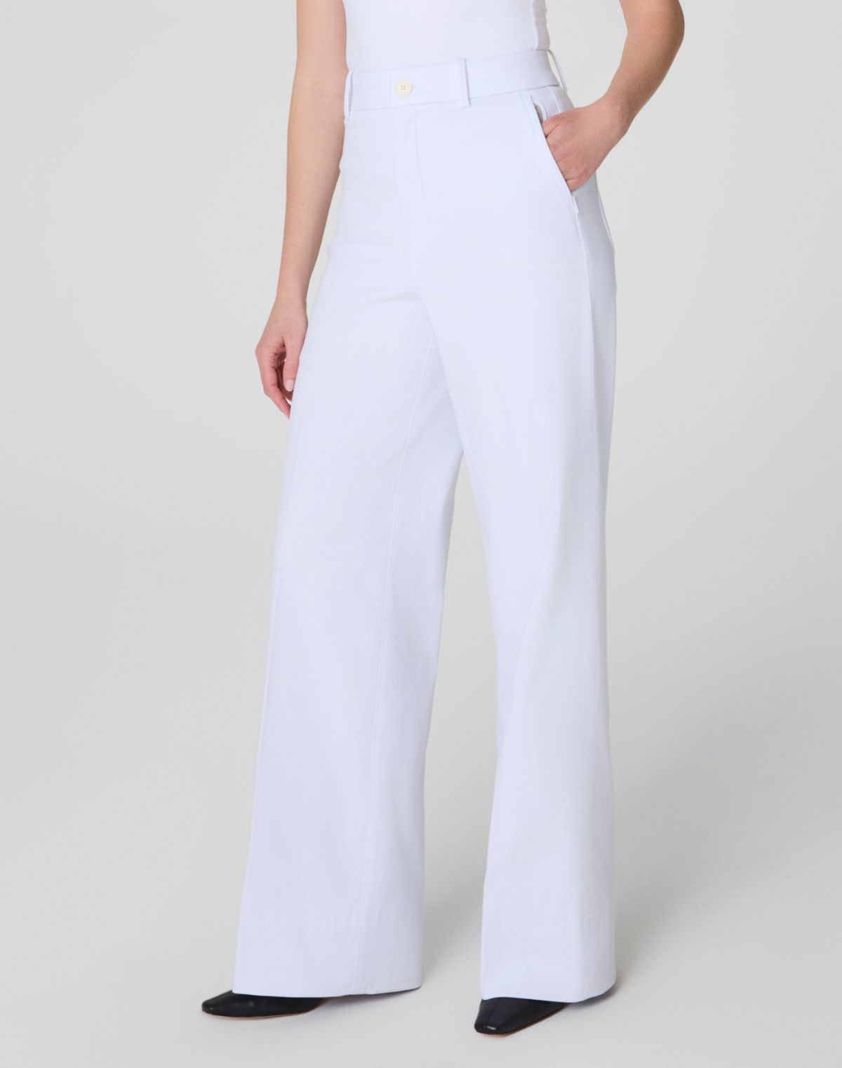 Stretch Twill Wide Leg Pant