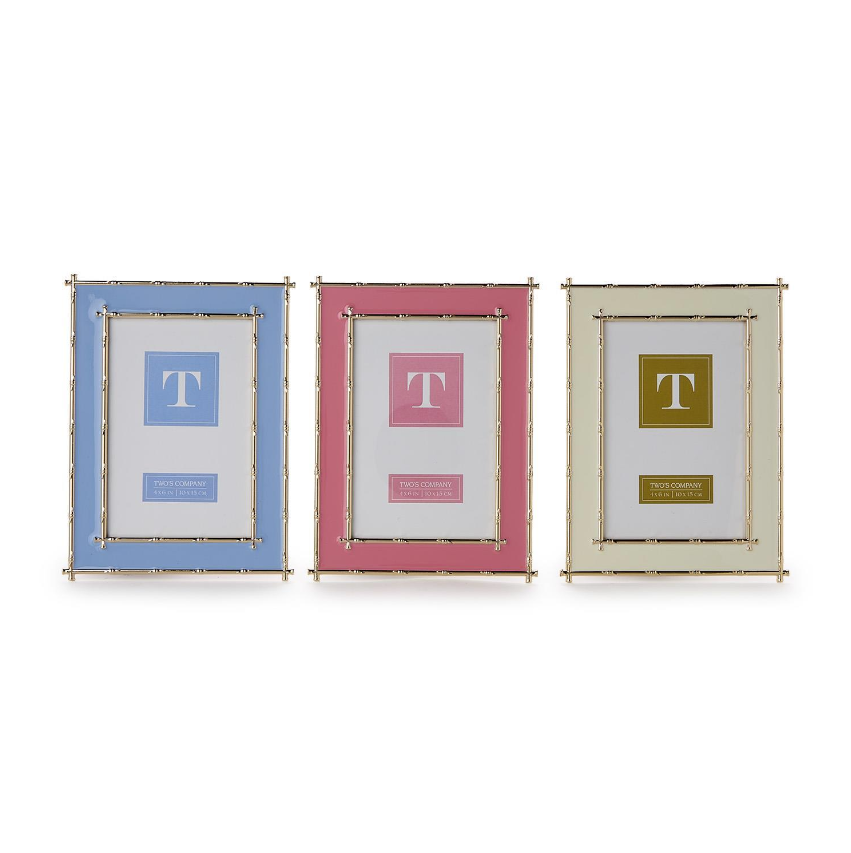 Gold Bamboo Edge 4" x 6" Metal Frame