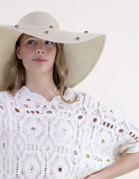Glam Studed Floppy Hat