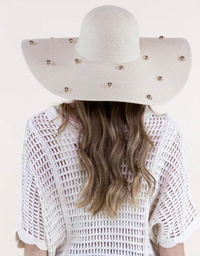 Glam Studed Floppy Hat