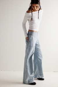 Breezy Denim Pull On Jeans