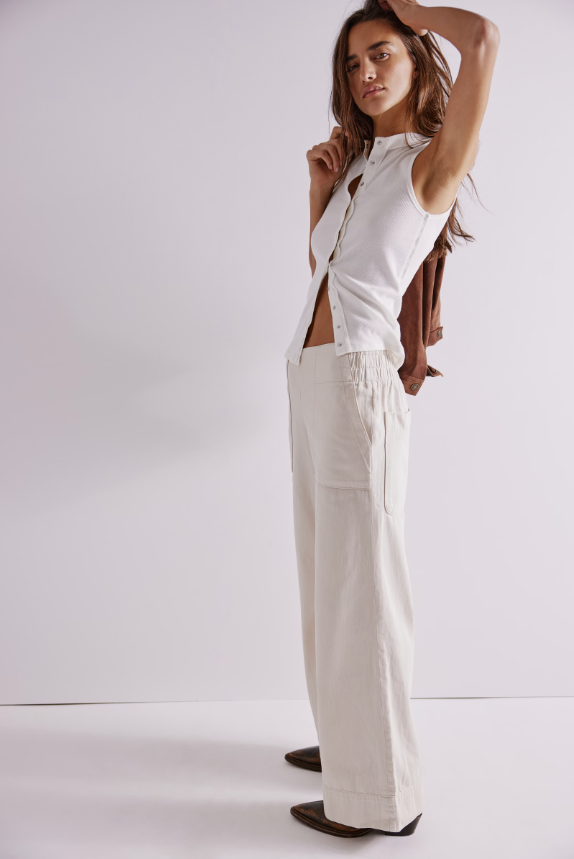 Breezy Denim Pull On Pants