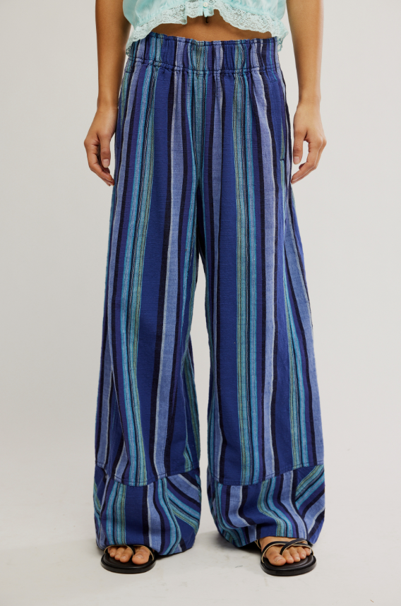 Days End Solar Linen Stripe Pants