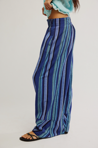 Days End Solar Linen Stripe Pants