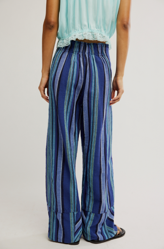 Days End Solar Linen Stripe Pants