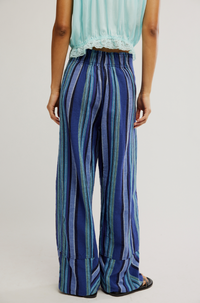 Days End Solar Linen Stripe Pants