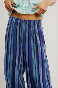 Days End Solar Linen Stripe Pants
