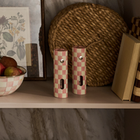 Rosy Check Electric Salt & Pepper Grinder Set