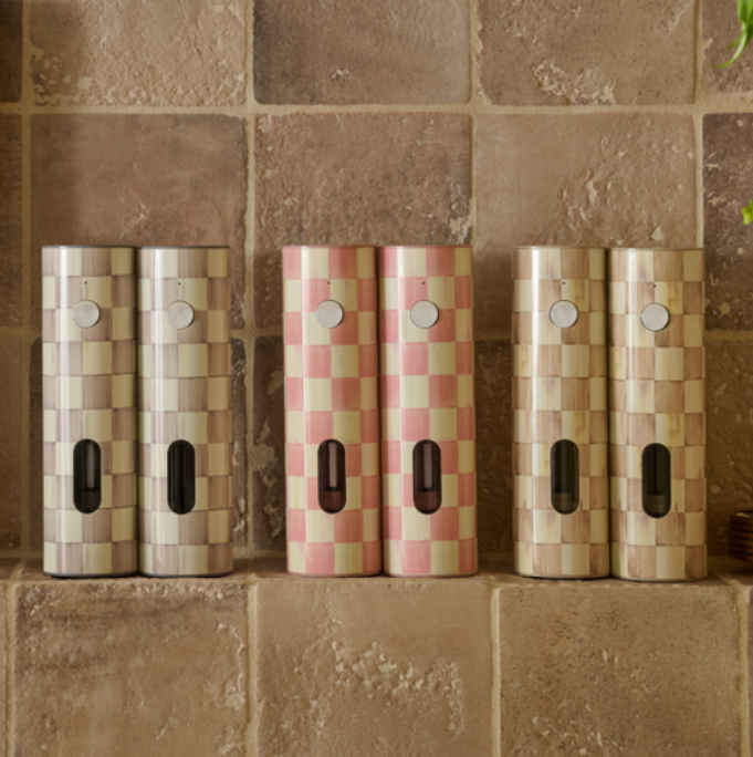 Rosy Check Electric Salt & Pepper Grinder Set
