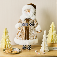Gingerbread Fabric Mr. Santa