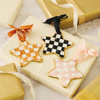 Courtly Check Star Ornament