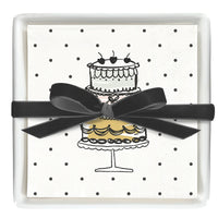 Ceramic Napkin Tray + Napkins
