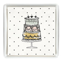 Ceramic Napkin Tray + Napkins