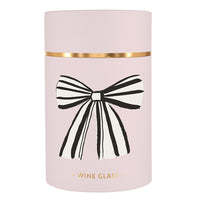 Gold Foil Stemless Wine Glass - Birthday Bow