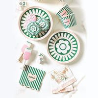 Fringed Cocktail Napkins - Mahjong