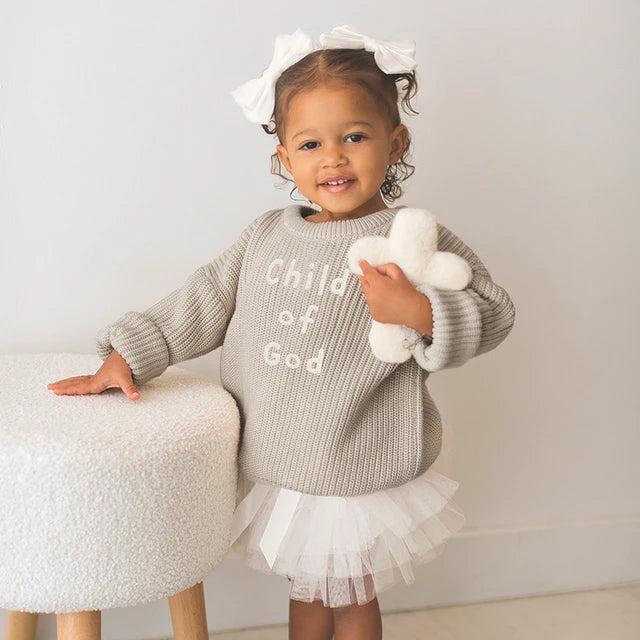 Chunky Knit Sweater - Child of God 0-6 Mos.