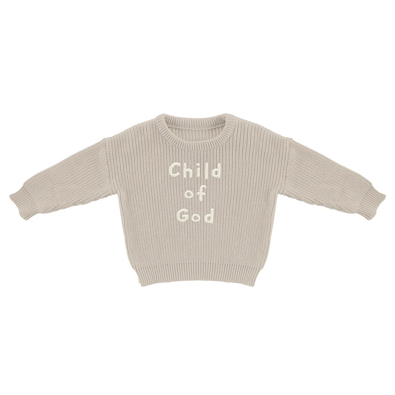 Chunky Knit Sweater - Child of God 0-6 Mos.