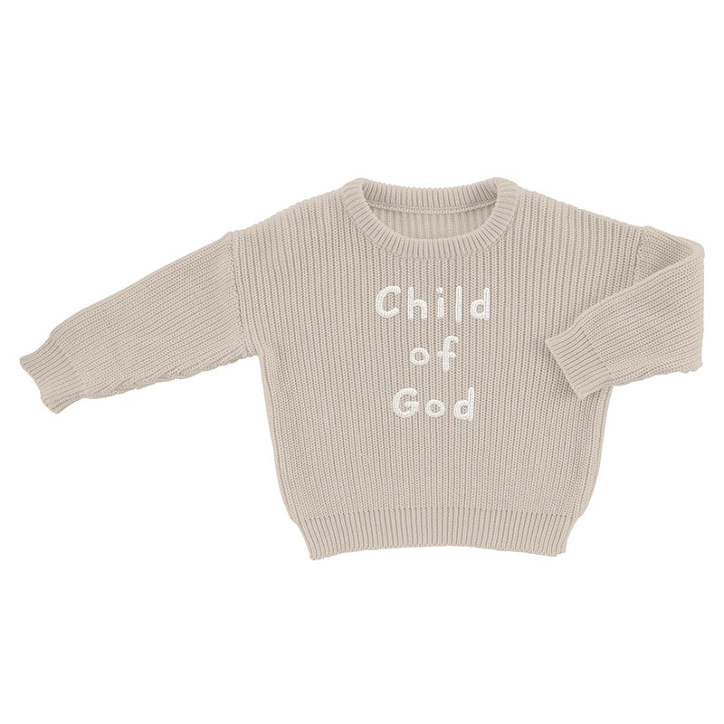 Chunky Knit Sweater - Child of God 0-6 Mos.