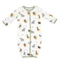 Newborn Gown - Safari  0-6mos.