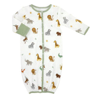 Newborn Gown - Safari  0-6mos.