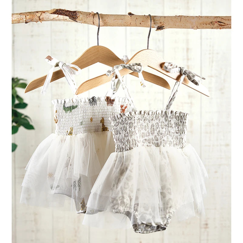 Tutu Bubble Romper - Cheetah