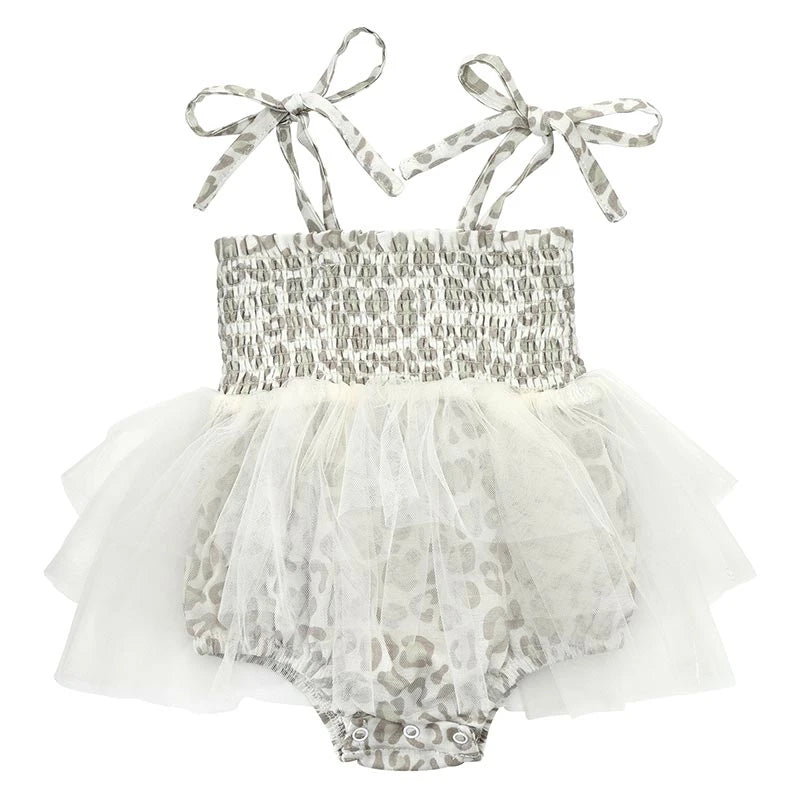 Tutu Bubble Romper - Cheetah