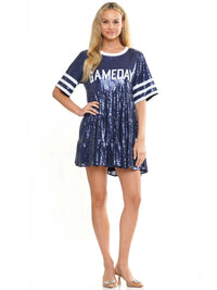 Game day baby doll sequin dress