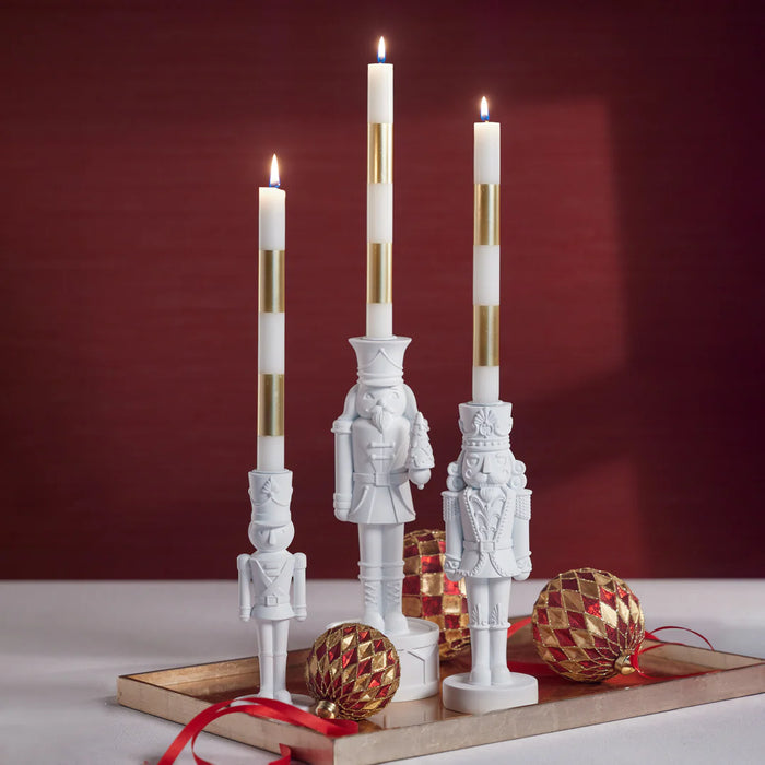 Nutcracker Taper Holder - Matt White