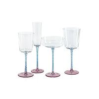 Vicenza Glassware - Pink and Blue - White Wine Glass