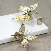 Decorative Antique Gold Butterfly - Large