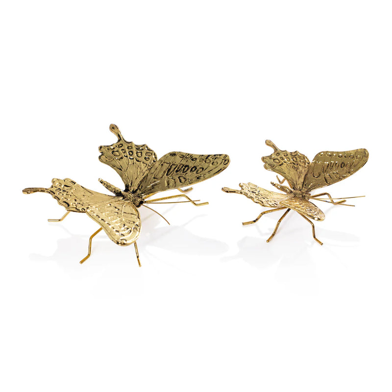 Decorative Antique Gold Butterfly - Large