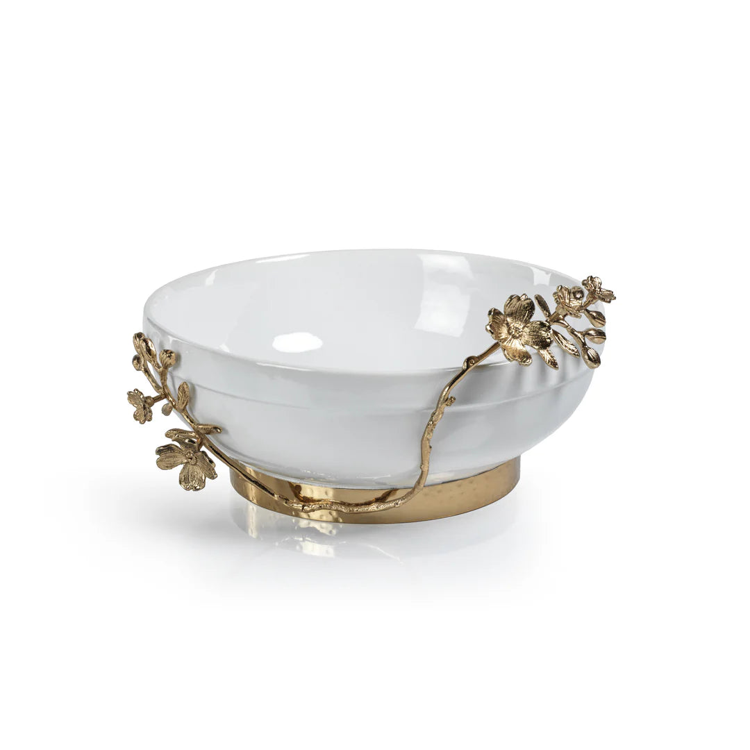 Tavolo Ceramic Bowl with Floral Trim