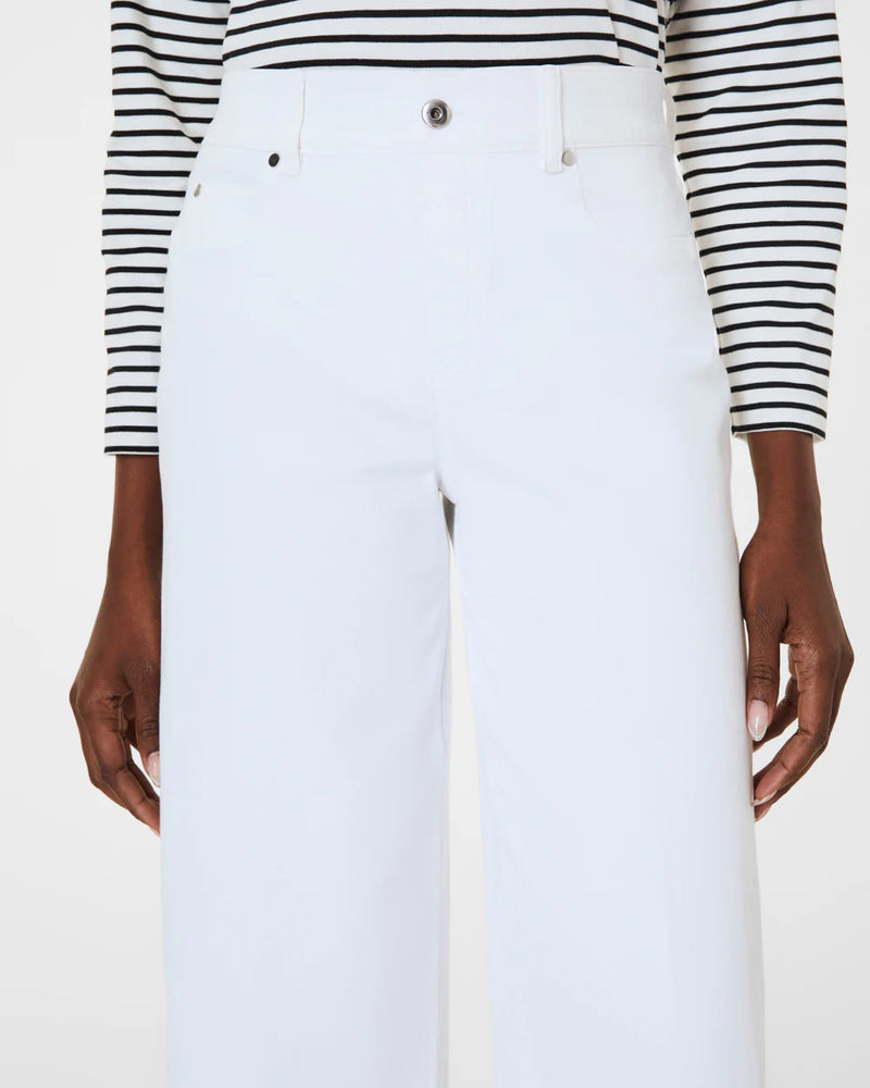 Crop Wide Leg Jeans White