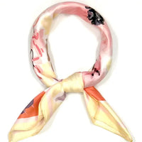 Art In Bloom  Square Satin Scarf