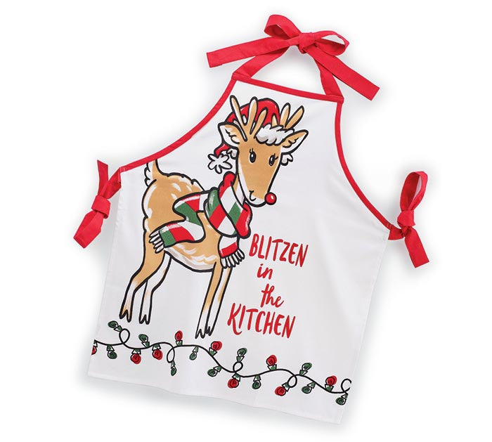 BLITZEN IN THE KITCHEN ADULT APRON