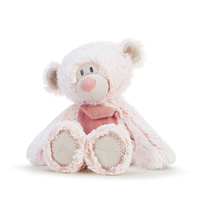 Pink Pocket Prayer Bear 11"