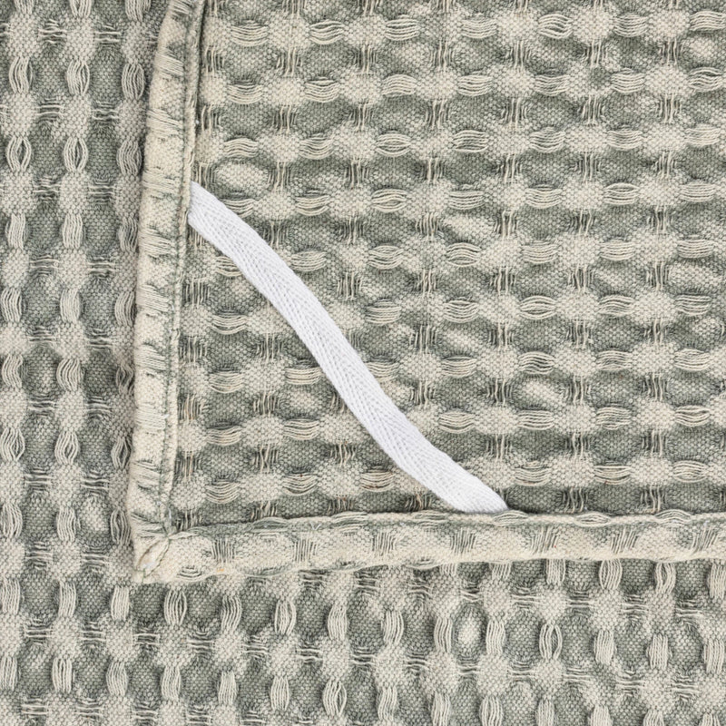 Stonewashed Cotton Waffle Weave Tea Towel