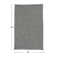 Stonewashed Cotton Waffle Weave Tea Towel