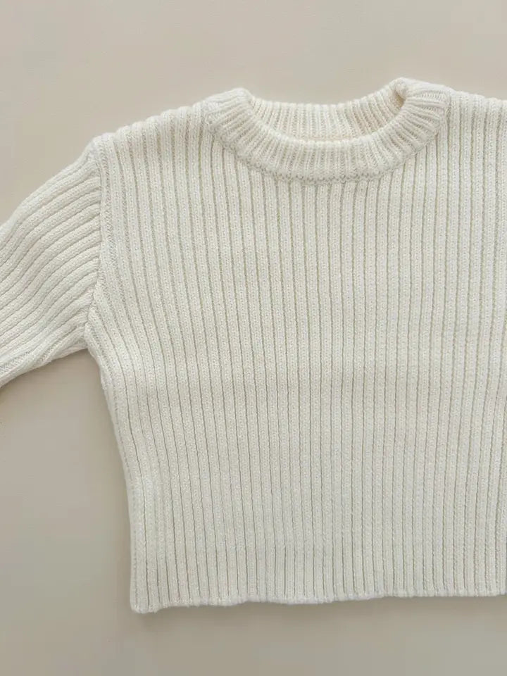 Classic Ribbed Set | Milk  0-3 Mos.